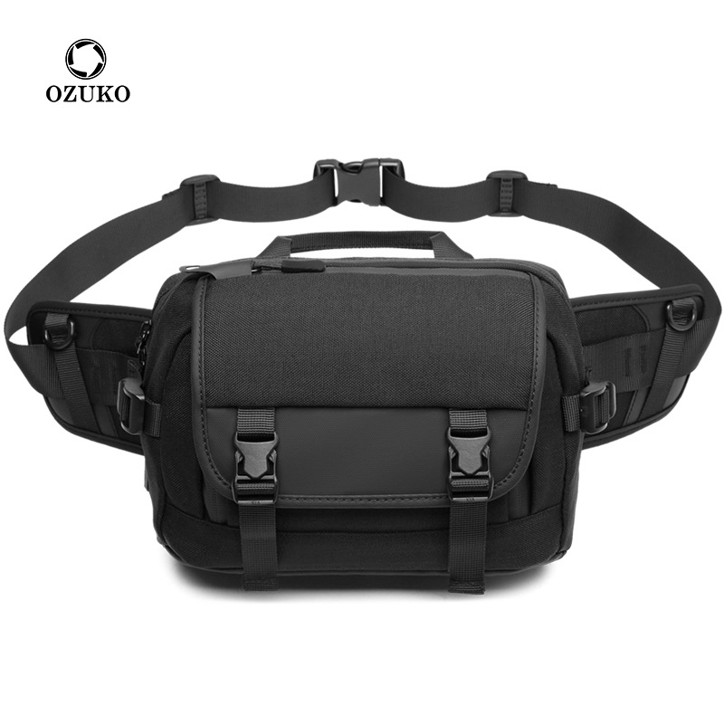 Ozuko Sling Bag Crossbody For Men Shoulder Waterproof Belt Fanny